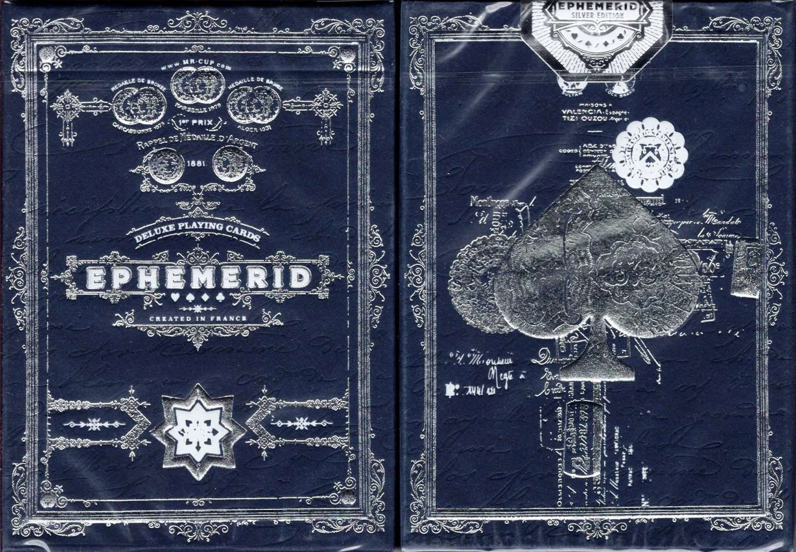 EPHEMERID v2 Silver Playing Cards NPCC