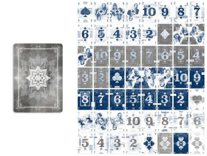 EPHEMERID v2 Silver Playing Cards NPCC - Image 2