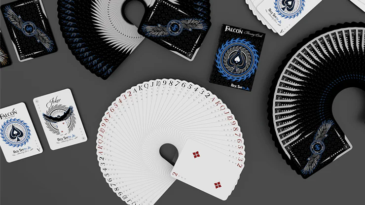 Falcon Silver Throwing Playing Cards USPCC - Image 2