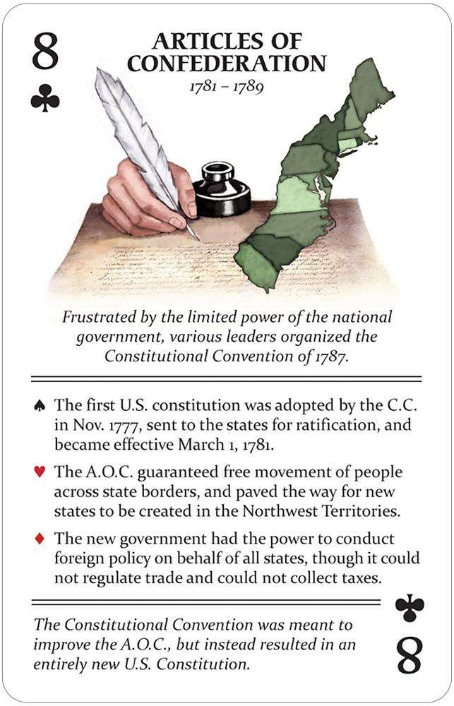 Famous Events of the American Revolution Playing Cards USGS - Image 3