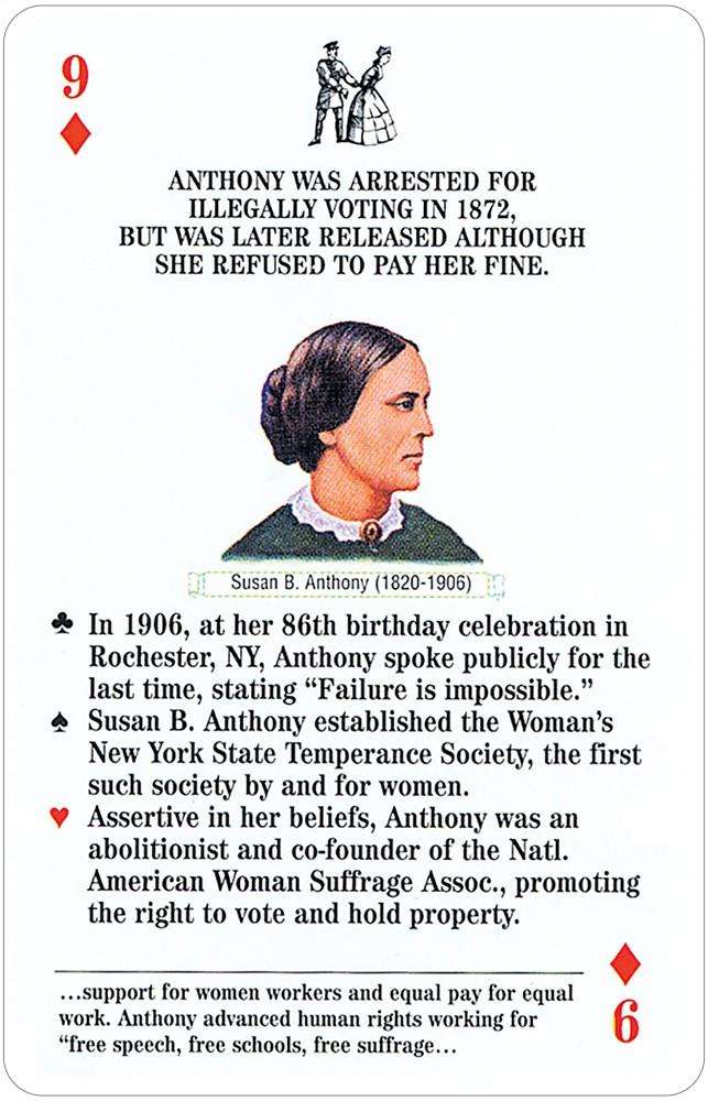 Famous Women in American History Playing Cards USGS - Image 3