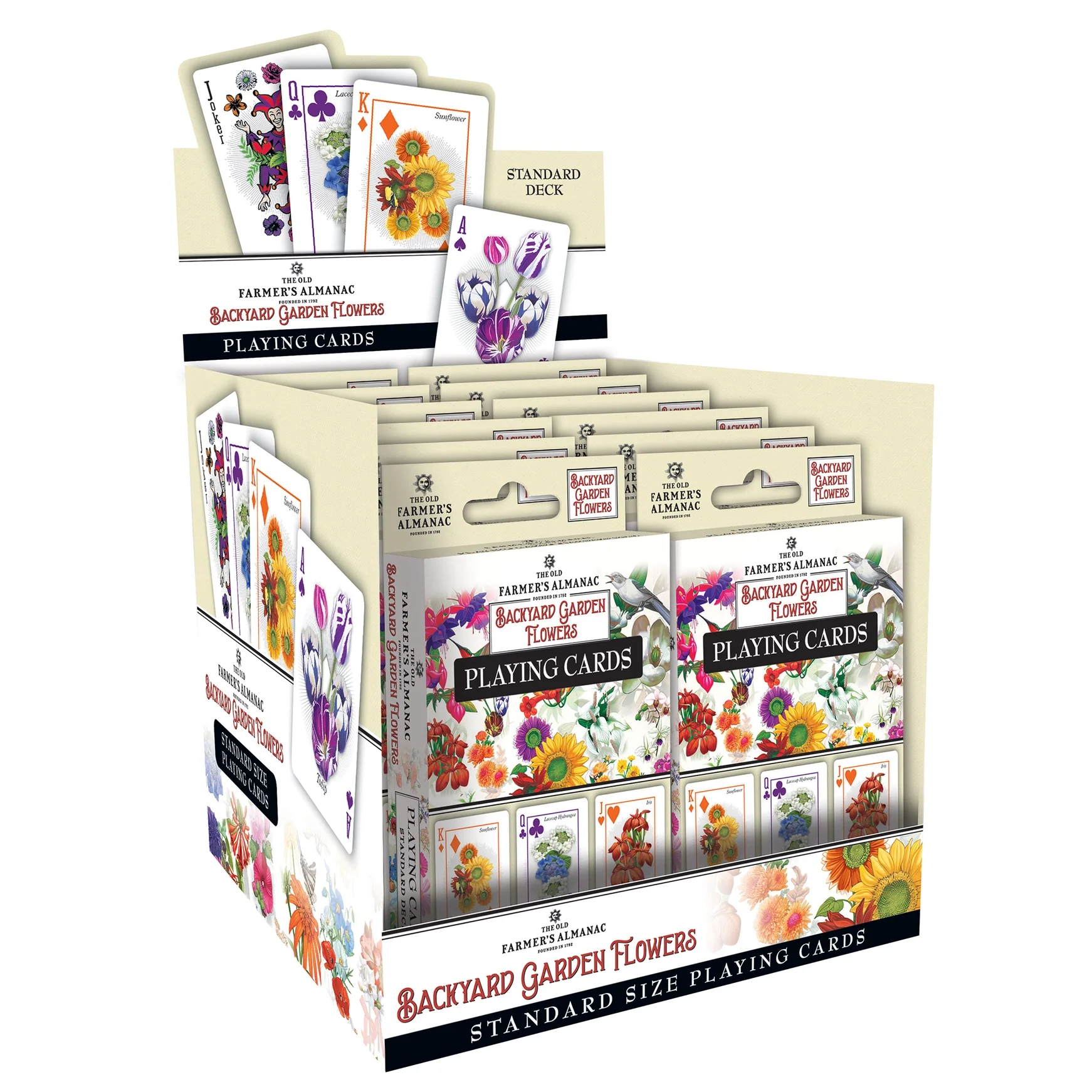 Farmer's Almanac - Backyard Garden Flowers Playing Cards by Masterpieces - Image 4