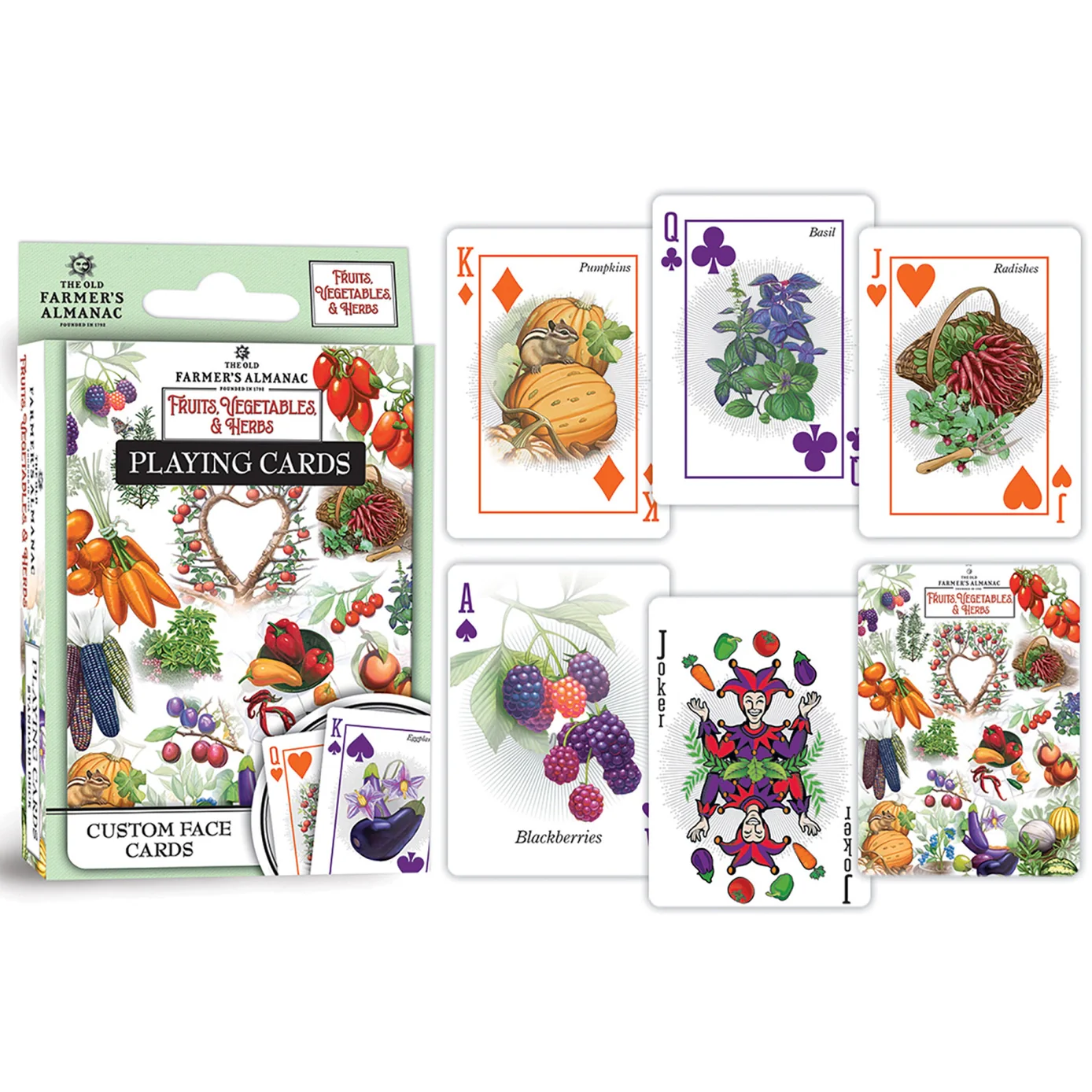 Farmer's Almanac - Fruits, Vegetables, & Herbs Playing Cards by Masterpieces - Image 2