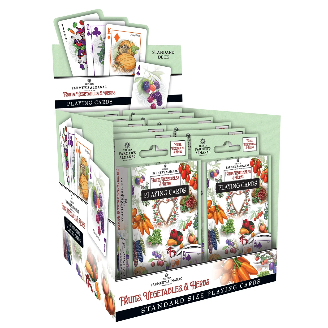 Farmer's Almanac - Fruits, Vegetables, & Herbs Playing Cards by Masterpieces - Image 3