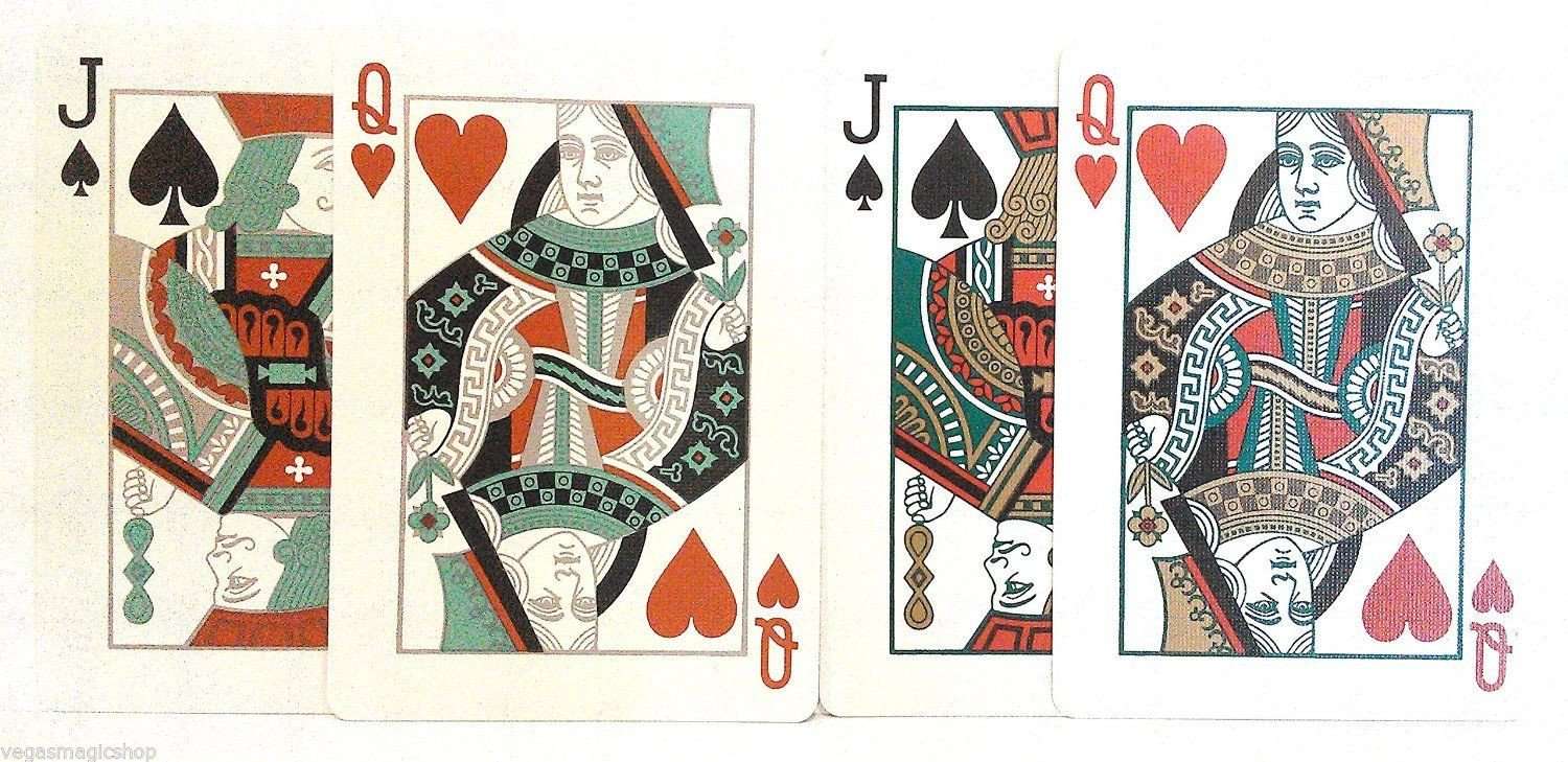 Fashion Teal & Dark Green 2 Deck Set Bicycle Playing Cards - Image 4