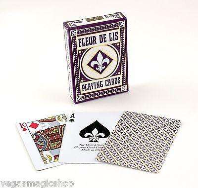 Fleur De Lis Purple & Black 2 Deck Set Bundle Playing Cards - Image 4