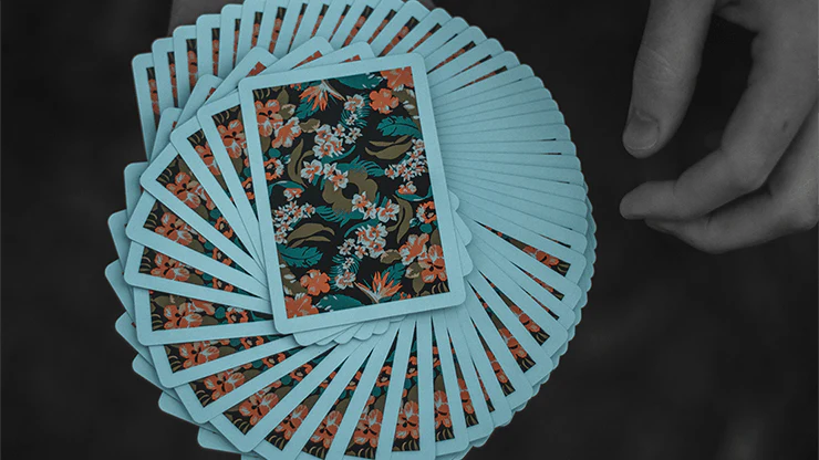 Flora Black Playing Cards USPCC - Image 2
