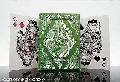 Floral 2 Deck Set Green Purple Playing Cards - Image 7