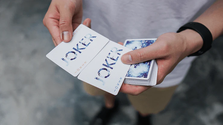 Fluid Art Blue Playing Cards TCC - Image 3