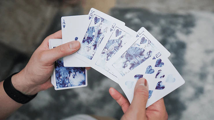 Fluid Art Blue Playing Cards TCC - Image 4