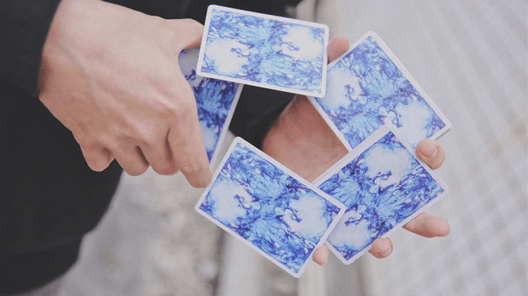 Fluid Art Blue Playing Cards TCC - Image 5