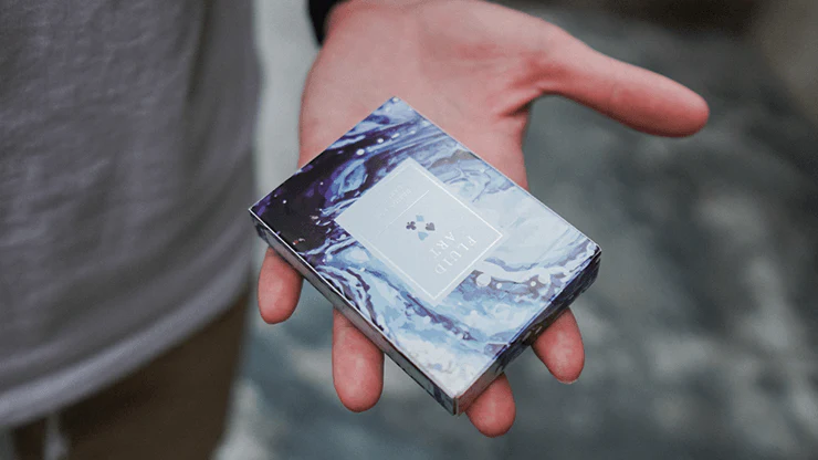 Fluid Art Blue Playing Cards TCC - Image 7