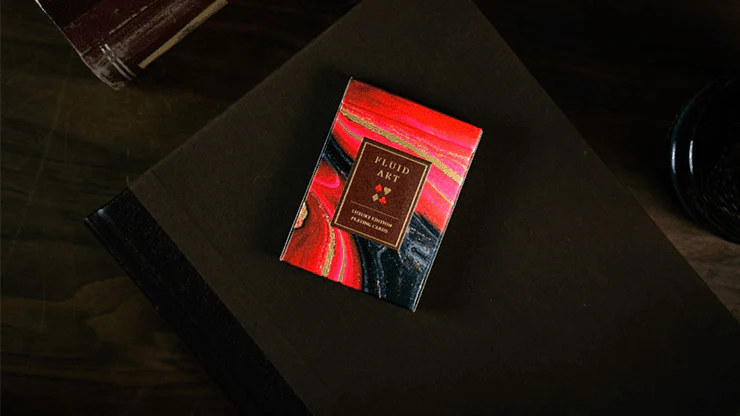 Fluid Art Red Luxury Playing Cards TCC - Image 2