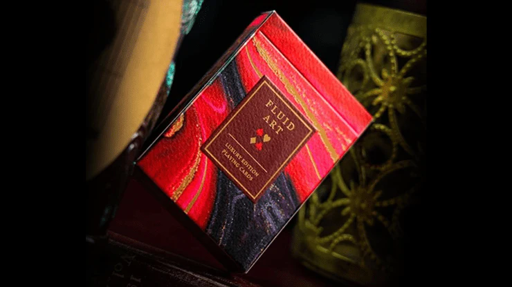 Fluid Art Red Luxury Playing Cards TCC - Image 5