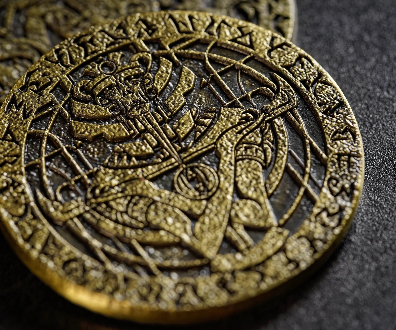 Four Elements Cthulhu Mythos Metal Coins - Image 2