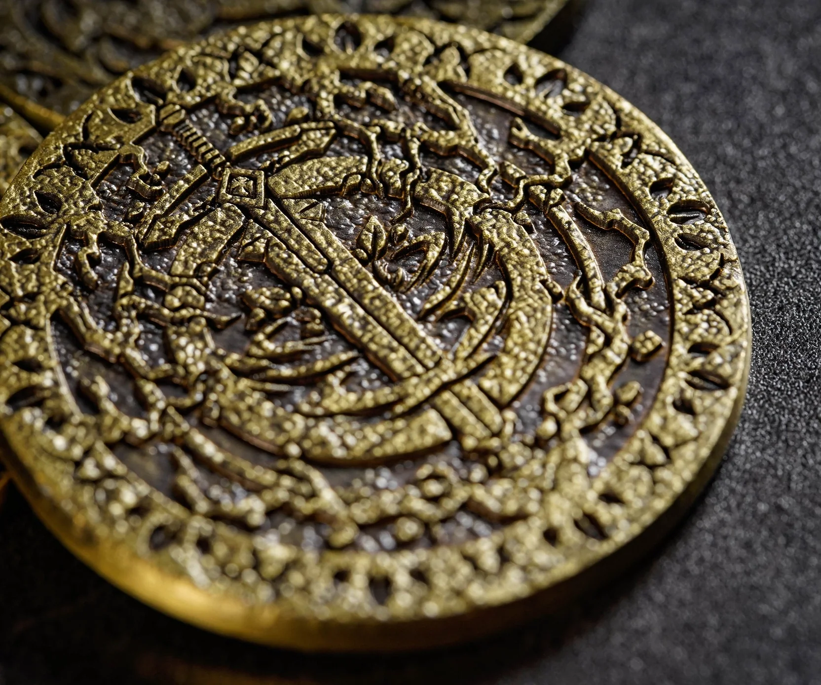 Four Elements Cthulhu Mythos Metal Coins - Image 3