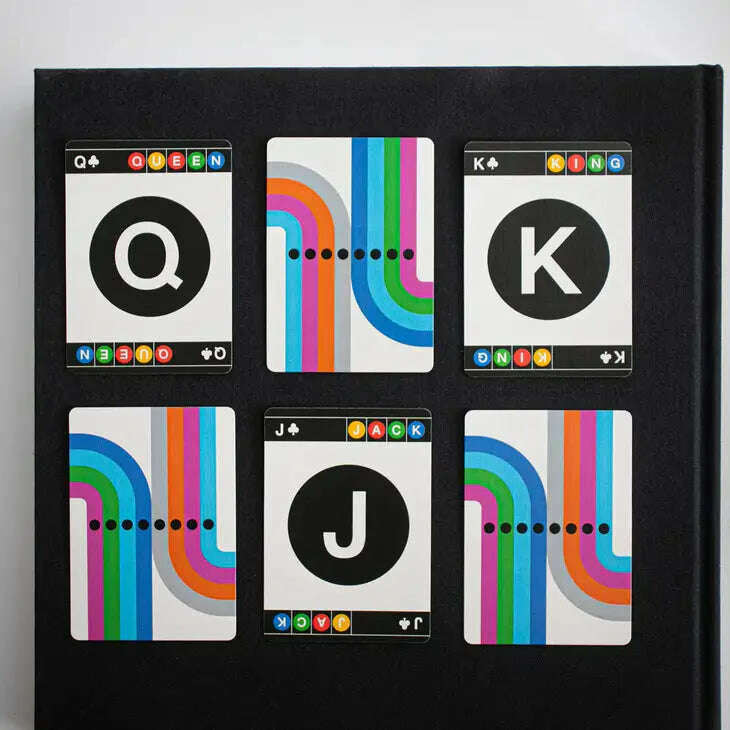 Fulton Street MTA 1972 Vignelli Map Playing Cards USPCC - Image 4