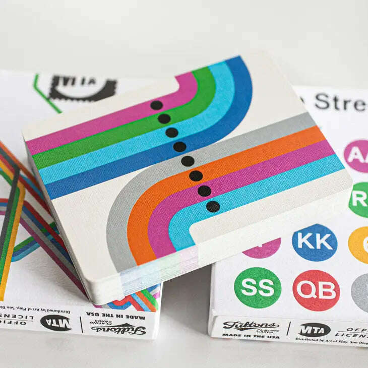Fulton Street MTA 1972 Vignelli Map Playing Cards USPCC - Image 6