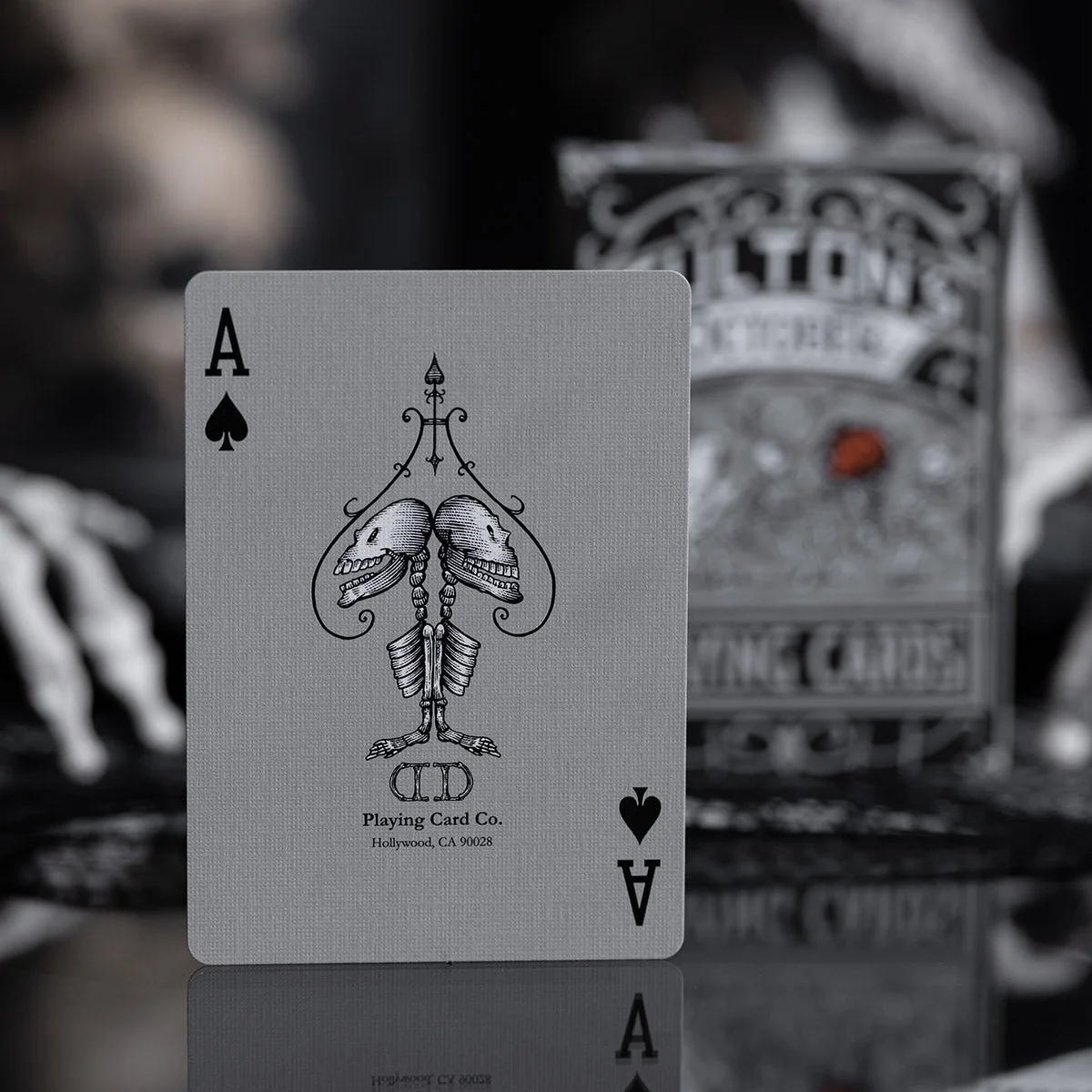 Fultons October Tombstone Grey Halloween Playing Cards - Image 6
