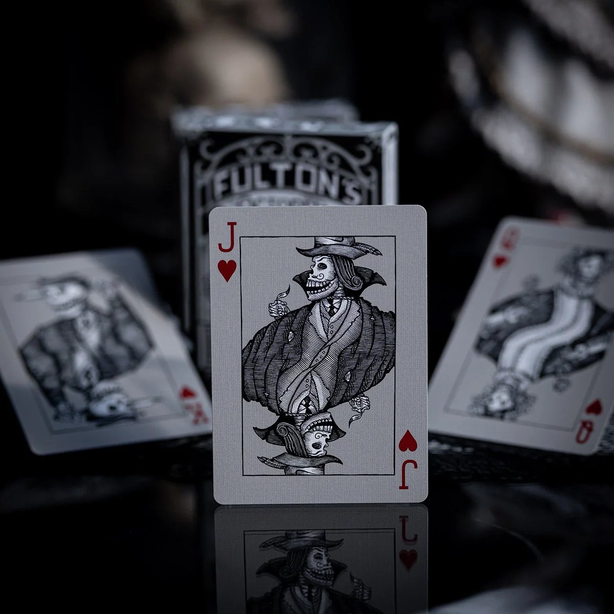 Fultons October Tombstone Grey Halloween Playing Cards - Image 8