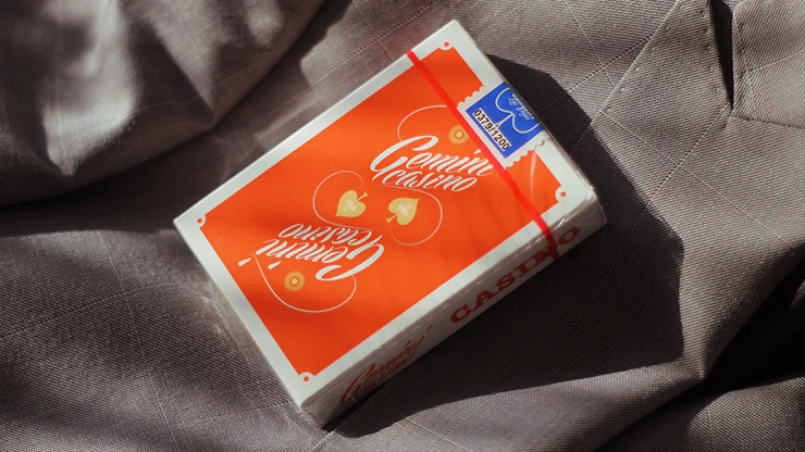 Gemini Casino 1975 Orange Playing Cards USPCC - Image 7
