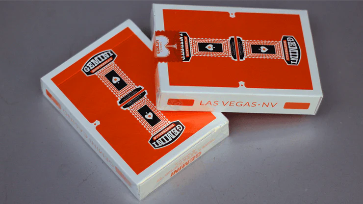Gemini Casino Orange Playing Cards USPCC - Image 2