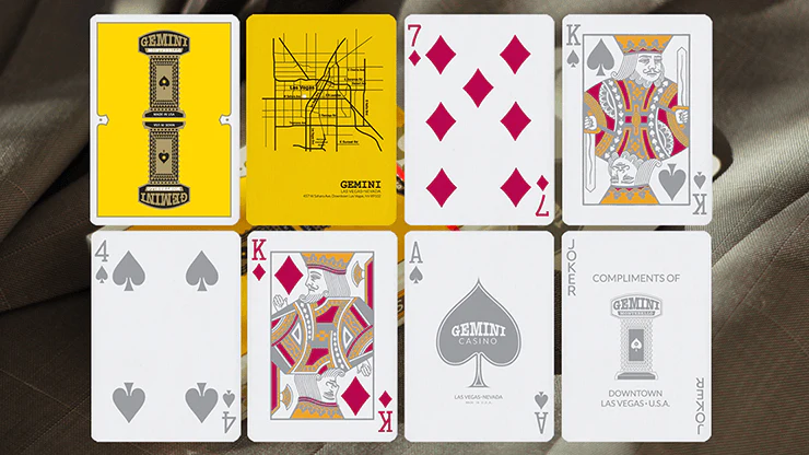 Gemini Casino Yellow Playing Cards USPCC - Image 2
