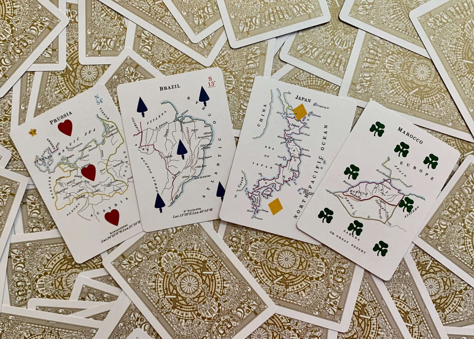 Geographical Gilded Playing Cards USPCC - Image 4