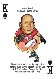 Georgia Football Heroes Playing Cards - Image 3