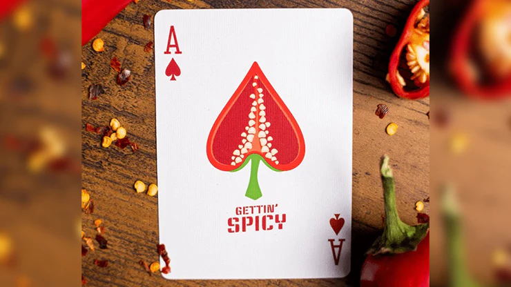 Gettin' Spicy Chili Pepper Playing Cards USPCC - Image 4