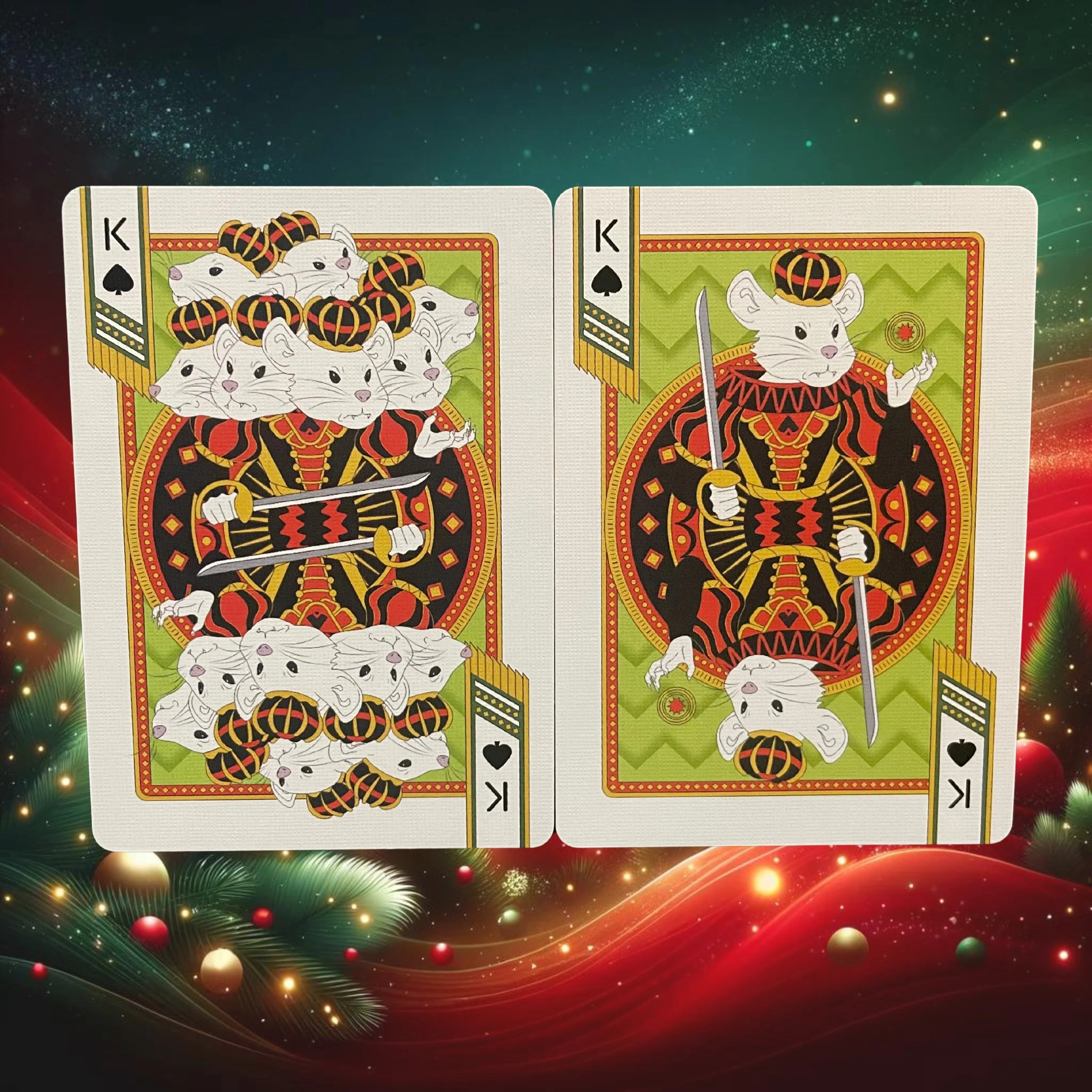 Gilded Nutcracker Bicycle Playing Cards - Image 4