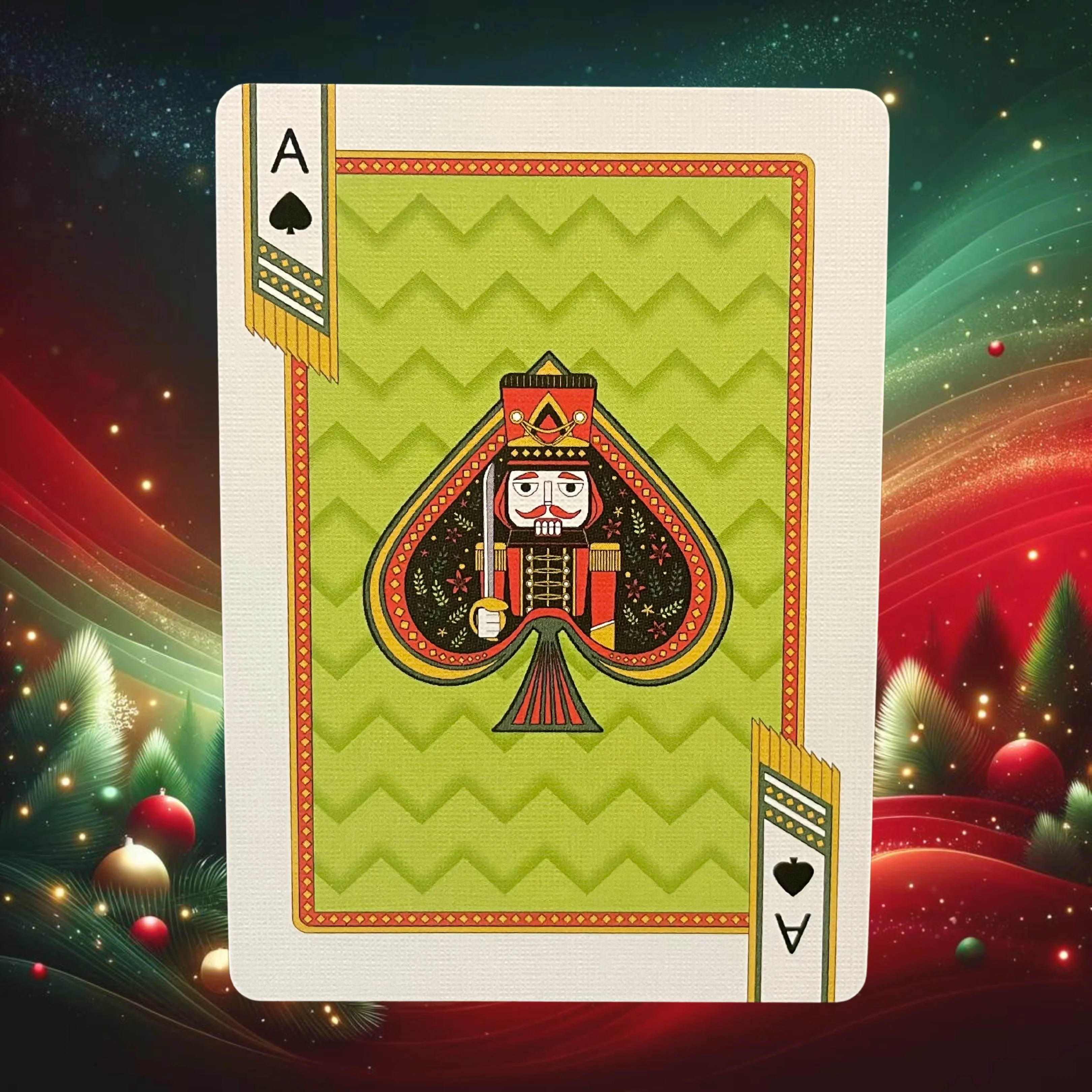 Gilded Nutcracker Bicycle Playing Cards - Image 5