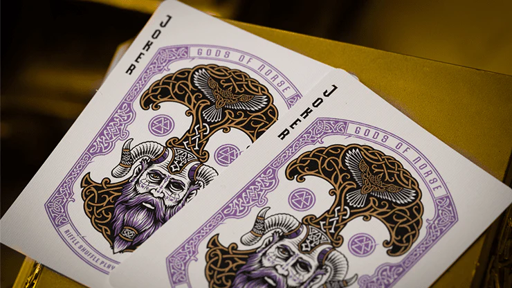 Gods of Norse Purple Royal Playing Cards TPCC - Image 5