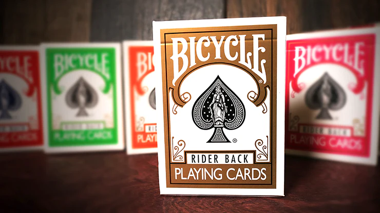Gold Rider Back Bicycle Playing Cards with Gaff Card and 2 Jokers - Image 3