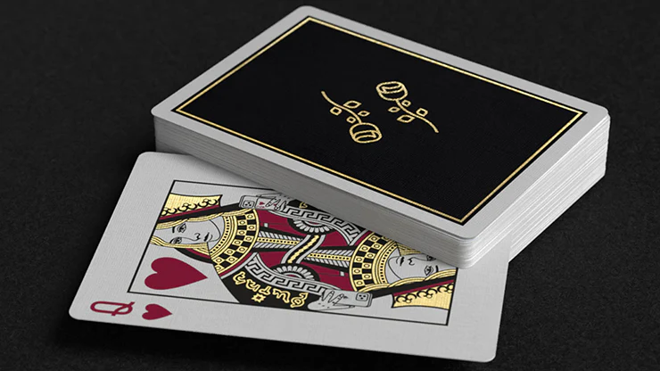 Gold Foil Black Roses Casino Playing Cards - Image 6