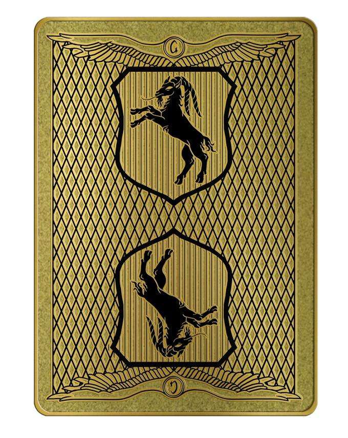 Golden Goat Metal Playing Cards - Image 2
