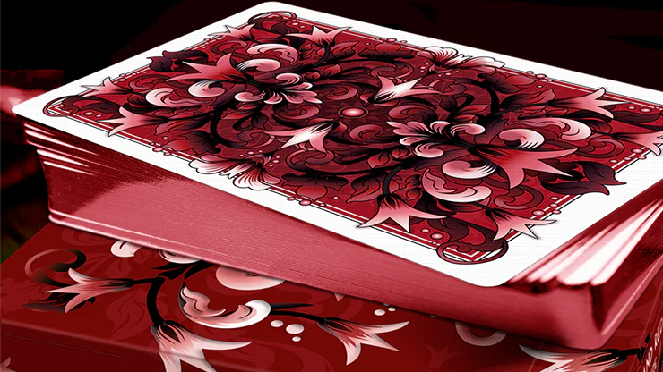 Grand Tulip Limited Edition Red Gilded Playing Cards by DCHC - Image 2