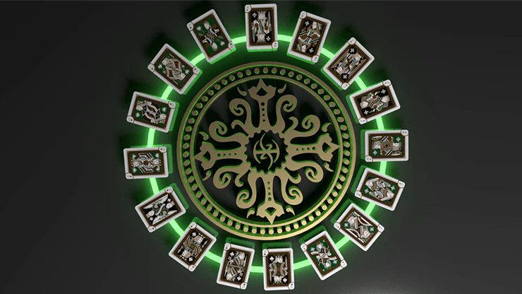 Grandmasters Emerald Princess Deluxe Playing Cards USPCC - Image 3