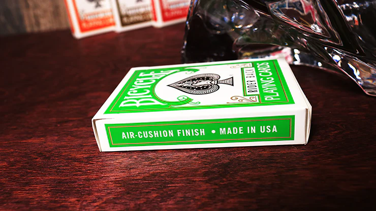 Green Rider Back Bicycle Playing Cards Deck with Gaff Cards and 1 Joker - Image 3