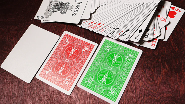 Green Rider Back Bicycle Playing Cards Deck with Gaff Cards and 1 Joker - Image 6