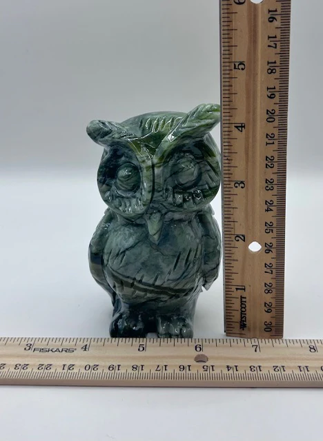 Green Jasper Owl - Image 2