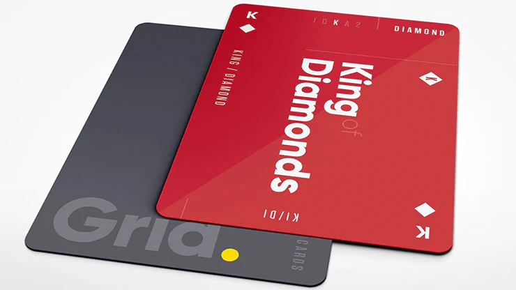 Grid Typographic Playing Cards USPCC - Image 3