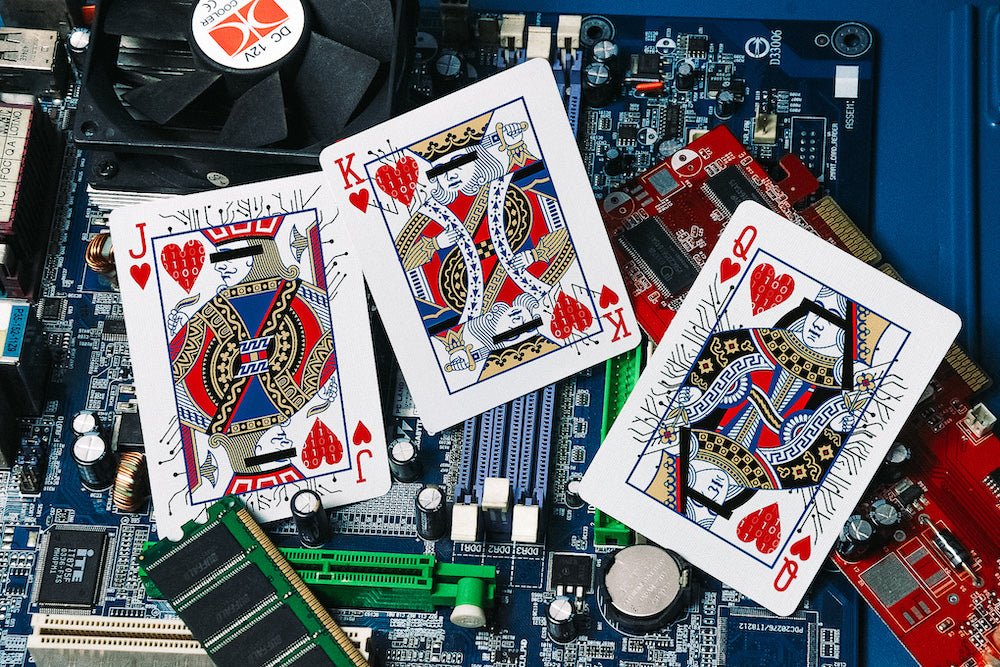 Hack The Planet White Hat Playing Cards with Numbered Seal - USPCC - Image 4