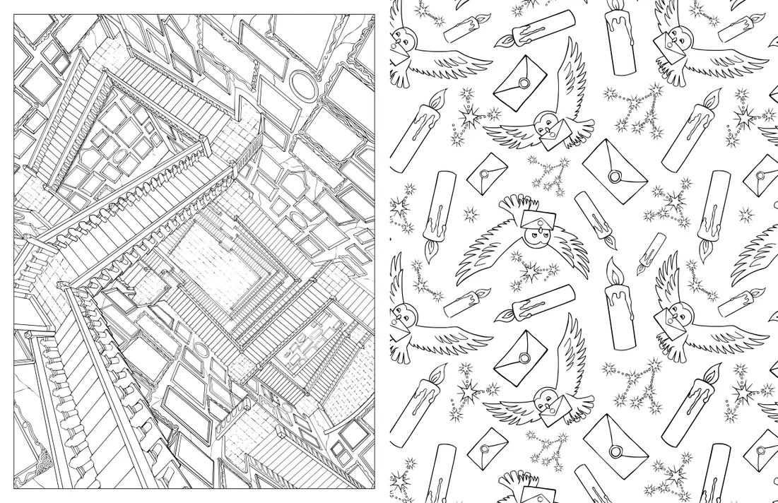 Harry Potter: Hogwarts: An Official Coloring Book - Image 2