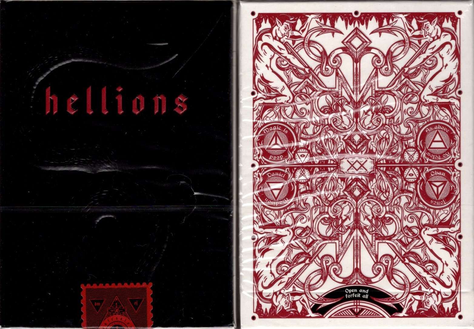 Hellions Red Playing Cards Cartamundi