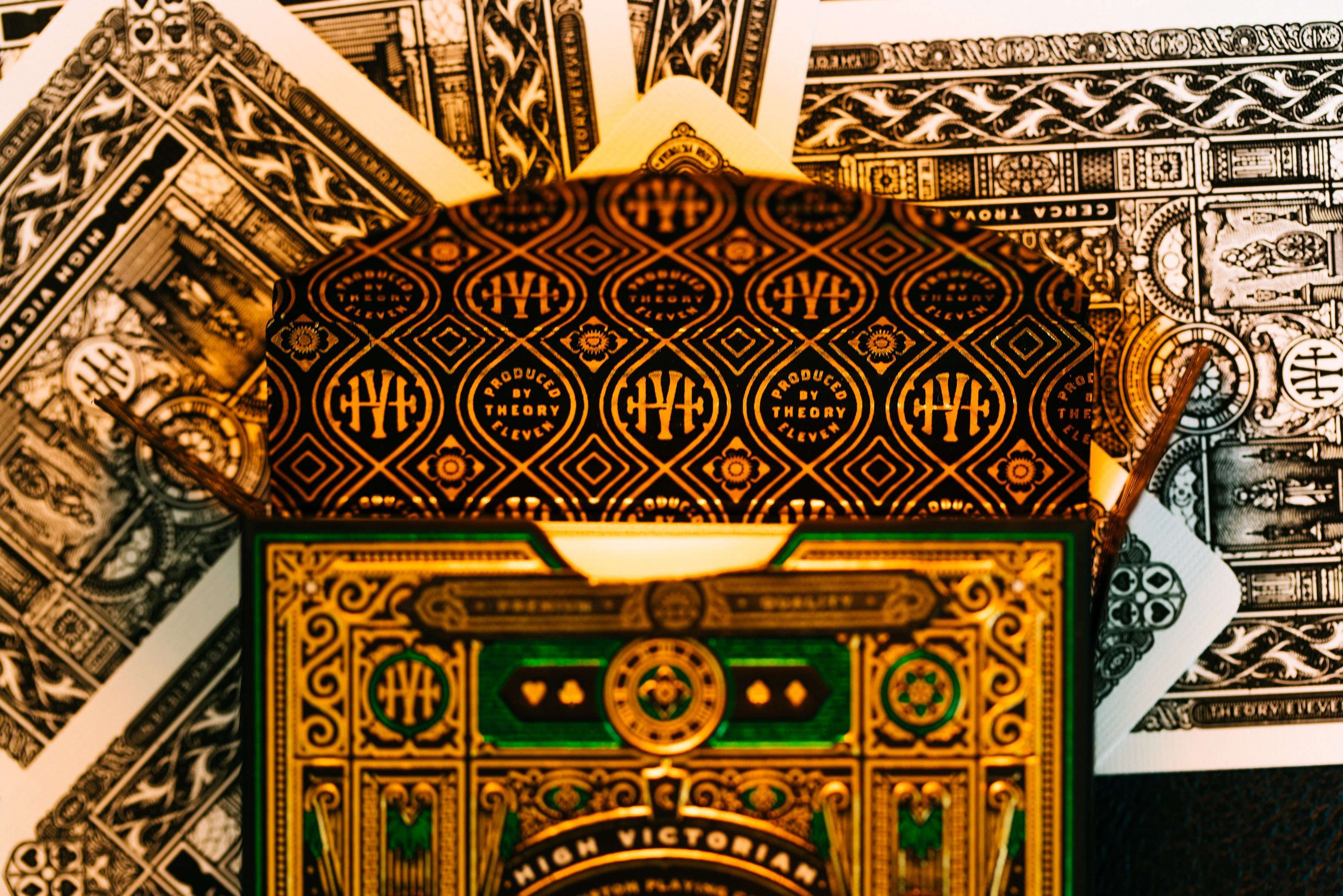 High Victorian Green Playing Cards by Theory11 - Image 3