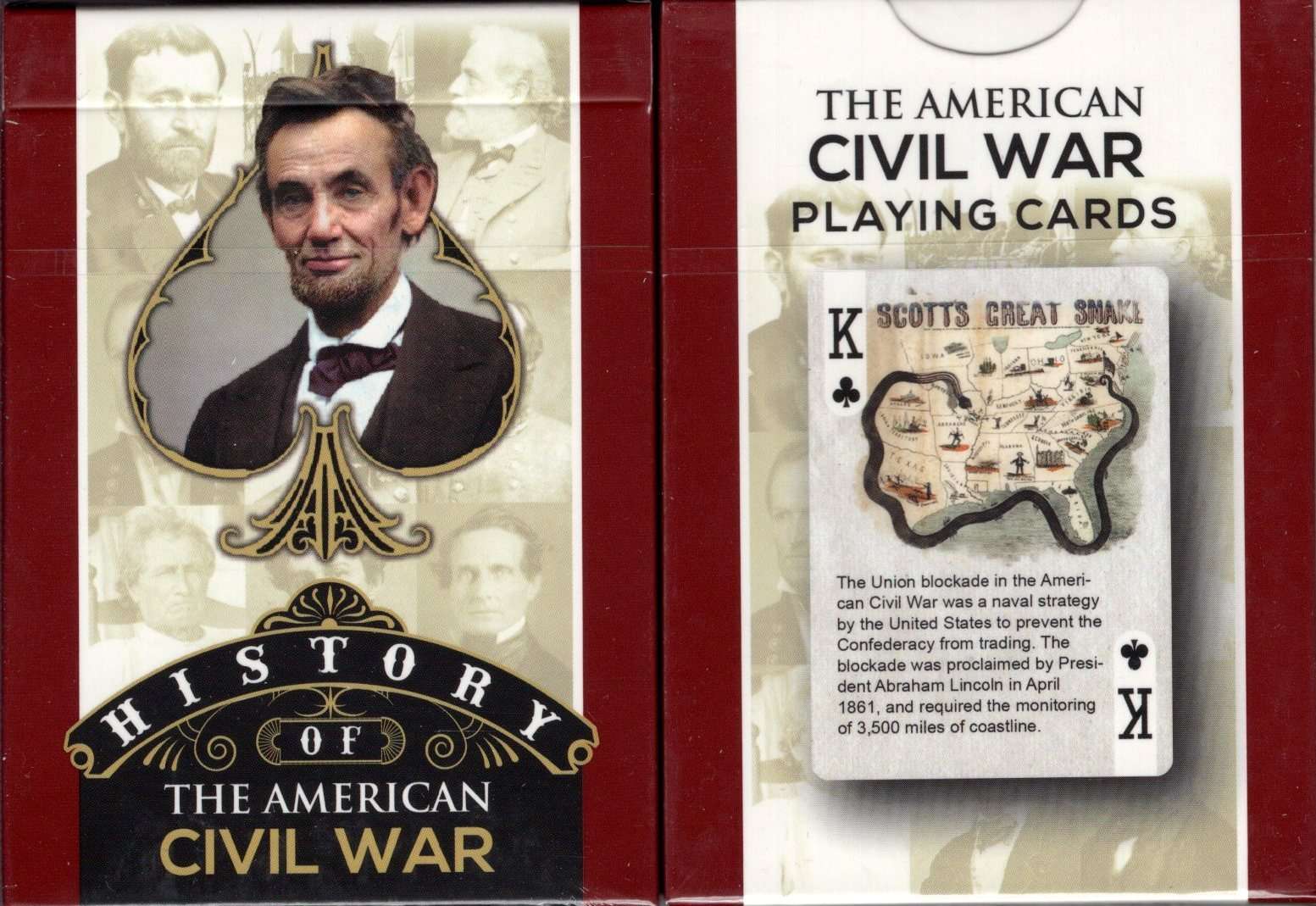 History of American Civil War Playing Cards WJPC