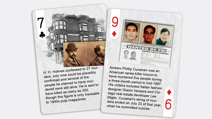 History of American Crime Playing Cards WJPC - Image 3