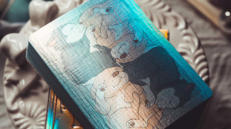 Holographic Naughty Dog and Liquid Cat Set Playing Cards MPC - Image 4