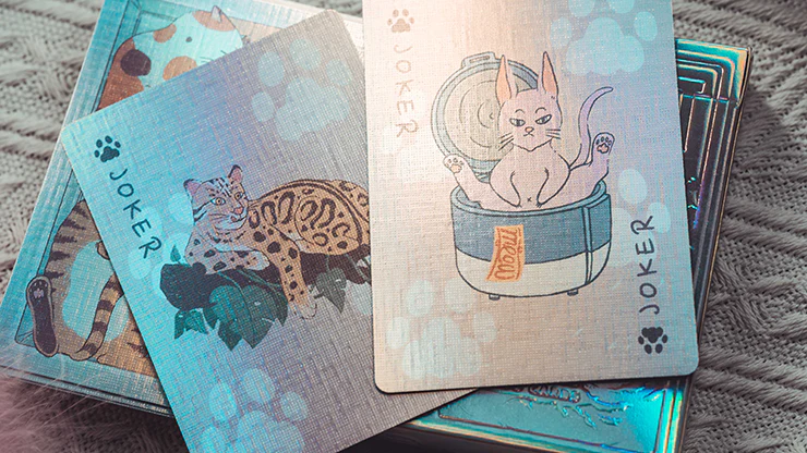 Holographic Naughty Dog and Liquid Cat Set Playing Cards MPC - Image 5